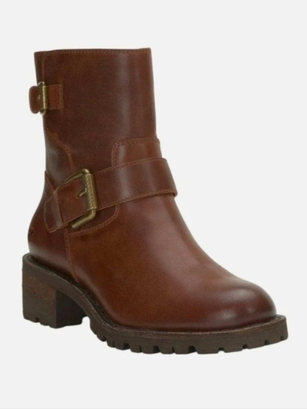 Lucky Brand 'Taini' Moto Leather Bootie Boot Brown Womens Size 6 NWT NIB